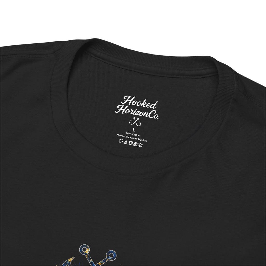 Sail Fish Hooked Horizon Co Tee—Ocean Graphic Tee — "Beloved" Ray Design