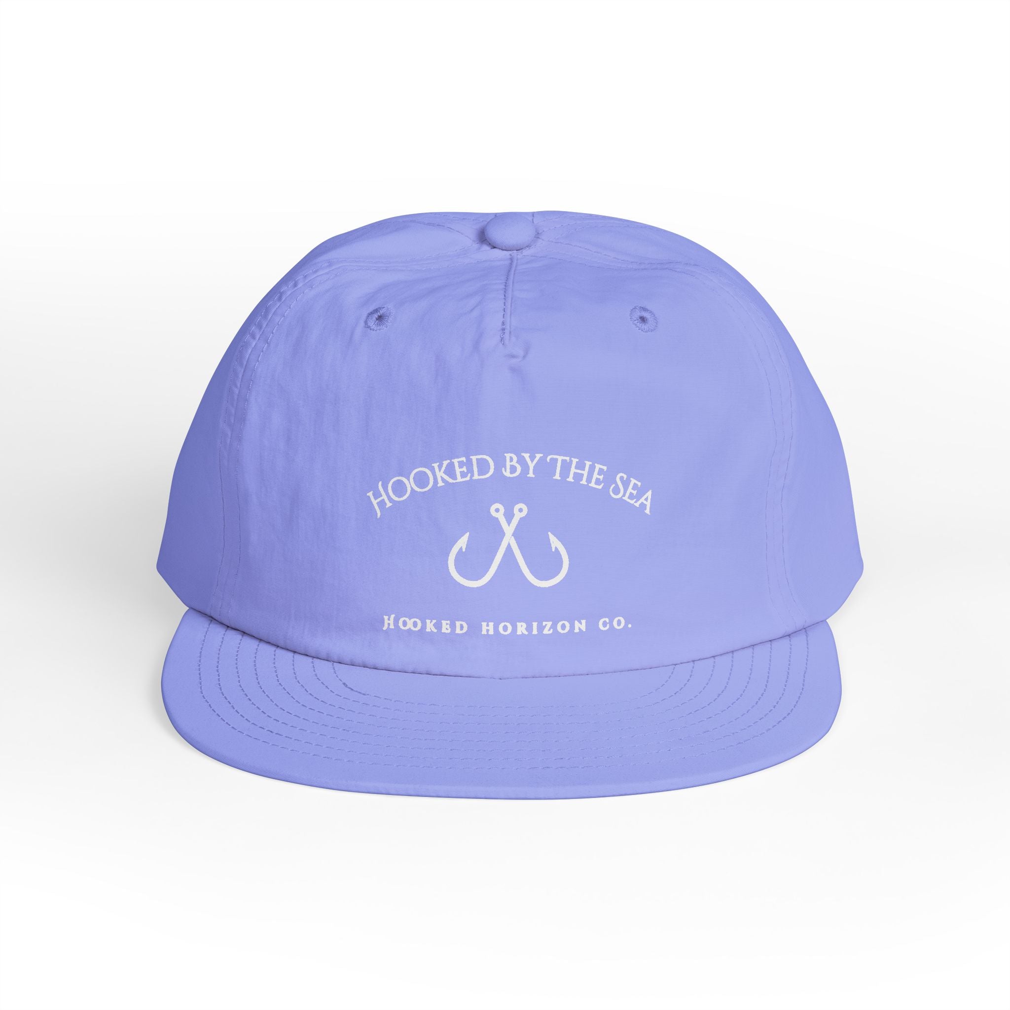 Quick Dry Surf Cap Hooked Horizon Co. — Light Weight, Multiple Color Variations Beachy Vibes Snapback Hat for Surf Lovers, Summer Fashion, Ocean Enthusiasts, Gift for Surfers, Vacation Style