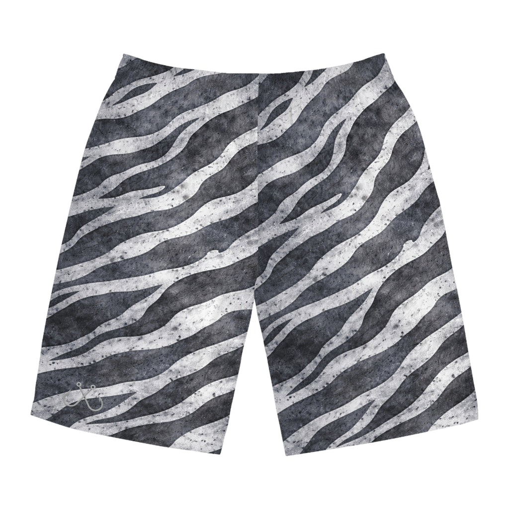 Tiger Shark Ocean-Inspired Board Shorts, Swimwear for Beach Days, Summer Vacations, Pool Parties, Surfing Attire, Water Sports