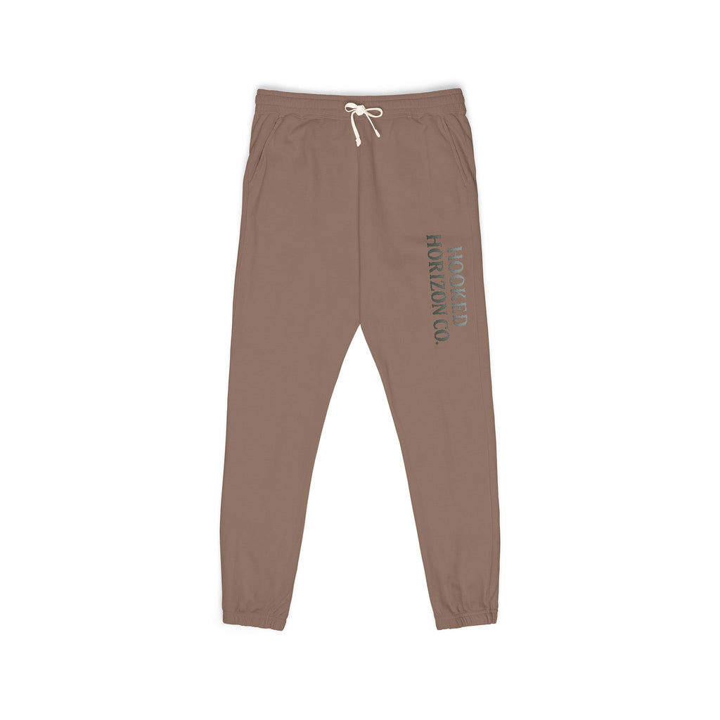 Hooked Horizon Co. Deep Drift Embroidered Fleece Sweatpants | Cozy Loungewear, Gifts for Everyone, Comfortable Joggers, Relaxed Fit Sweatpants, God is Love, Unisex Fashion