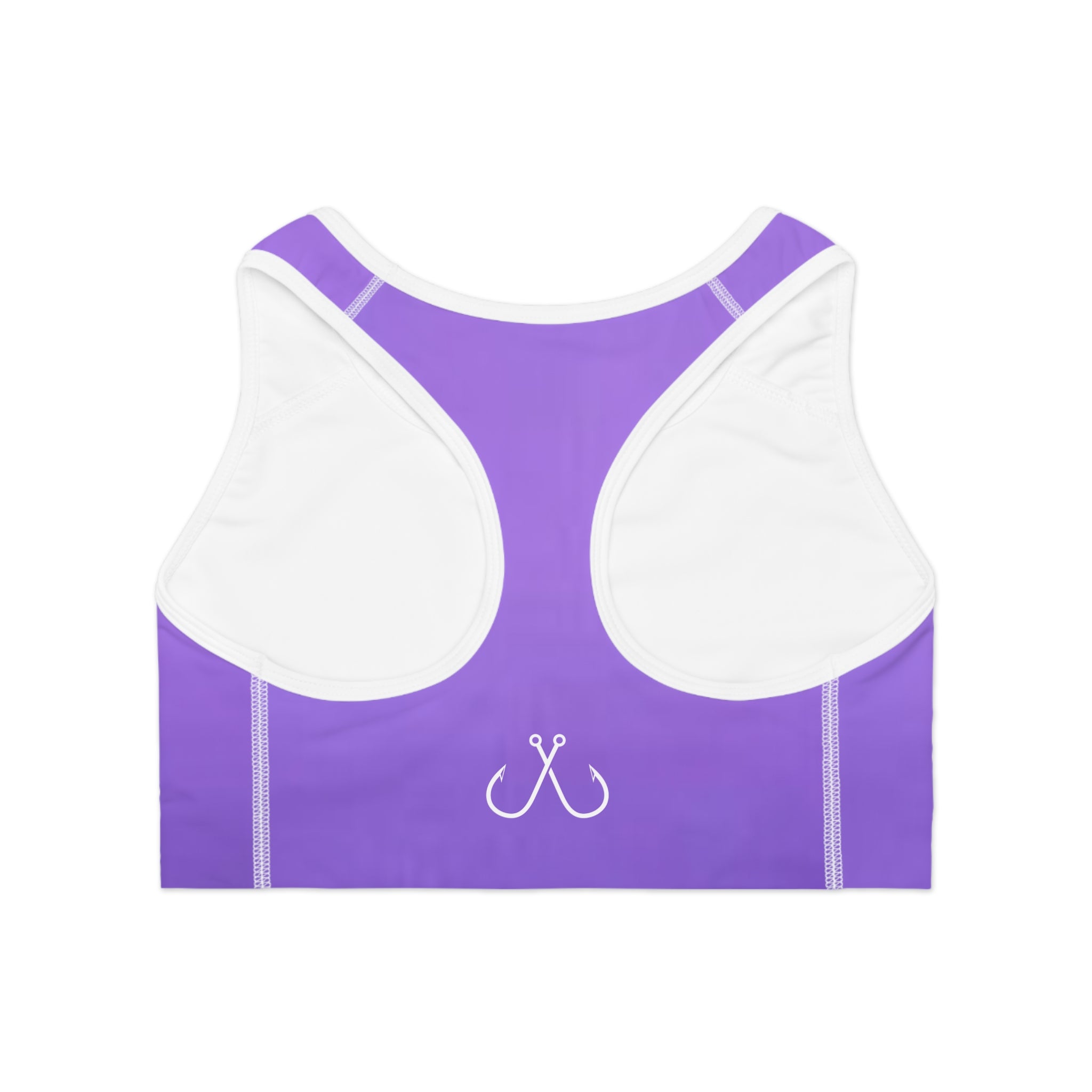 Lilac Purple Deep Drift Hooked Horizon Co. Stylish Sports Bra for Active Women, Workout Top, Gym Essential, Fitness Apparel, Athleisure Wear, Yoga Gear