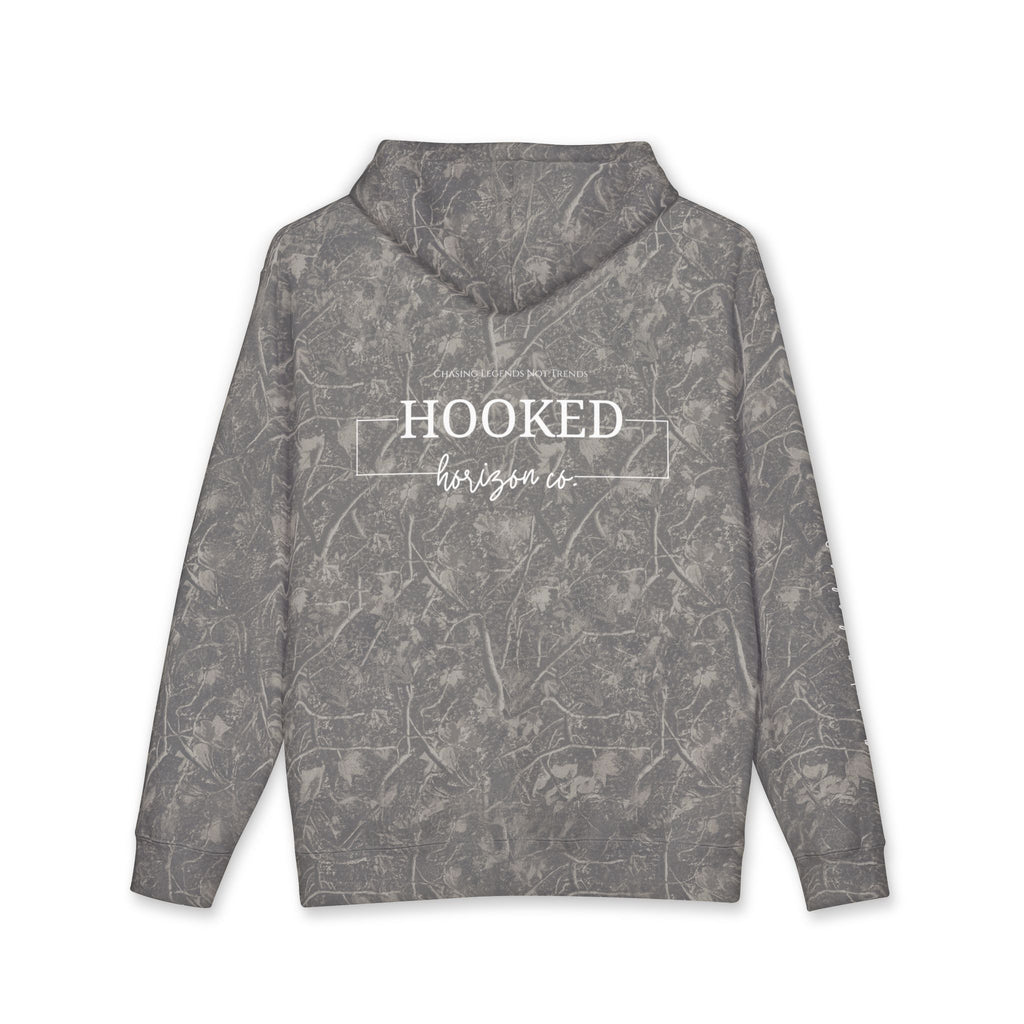 Chasing Legends Not Trends Hoodie Hooked Horizon Co. — Minimal Fishing Back Graphic Hoodie, Multiple Color Variations
