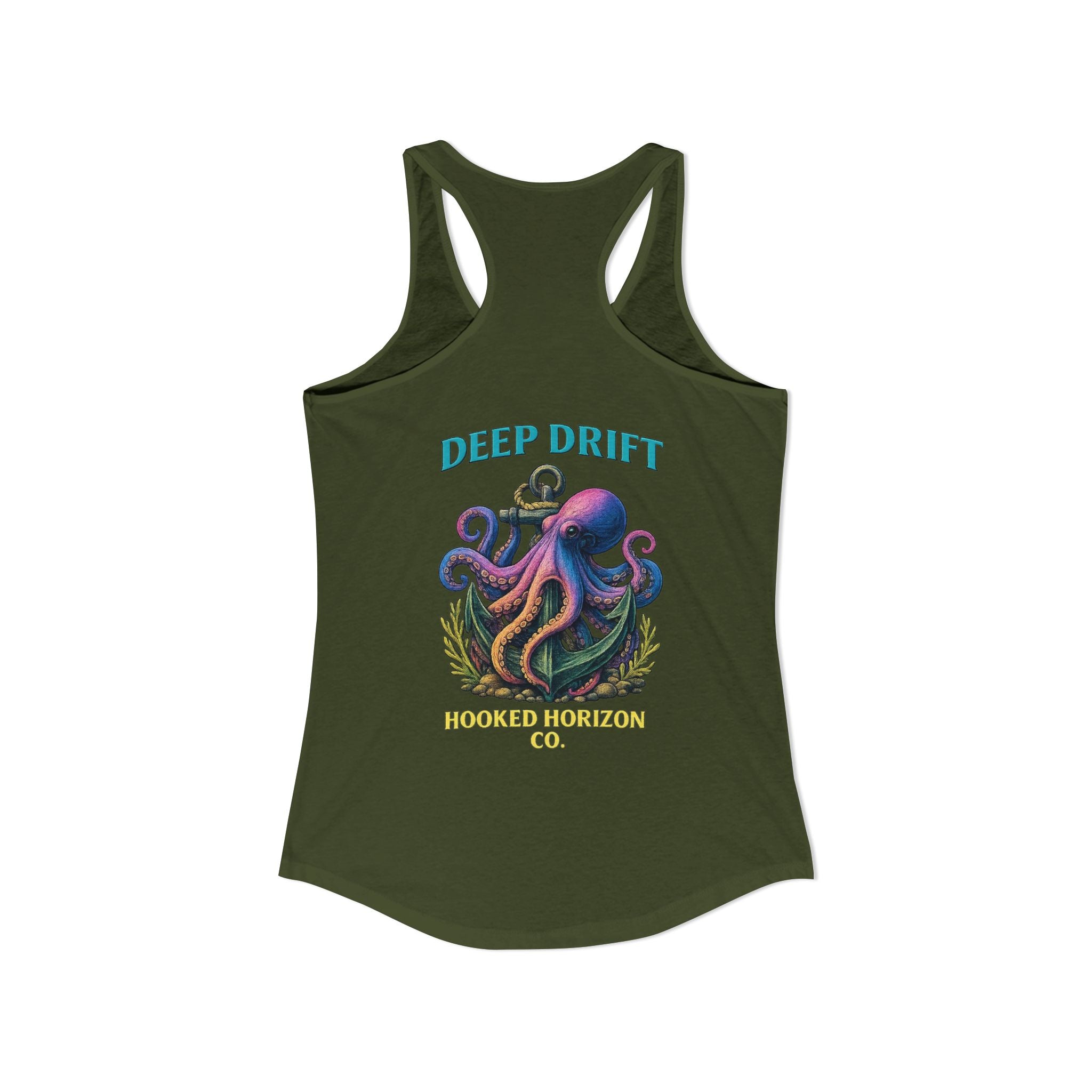 Rainbow Octopus Deep Drift– Hooked Horizon Co. Gifts for Ocean Lovers, Nautical Fashion, Everyday Comfort, Perfect Gift for Her