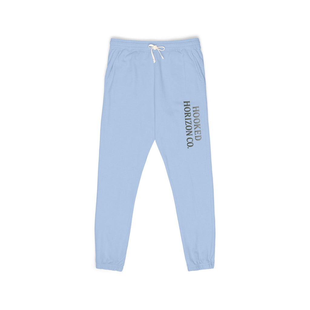 Hooked Horizon Co. Deep Drift Embroidered Fleece Sweatpants | Cozy Loungewear, Gifts for Everyone, Comfortable Joggers, Relaxed Fit Sweatpants, God is Love, Unisex Fashion