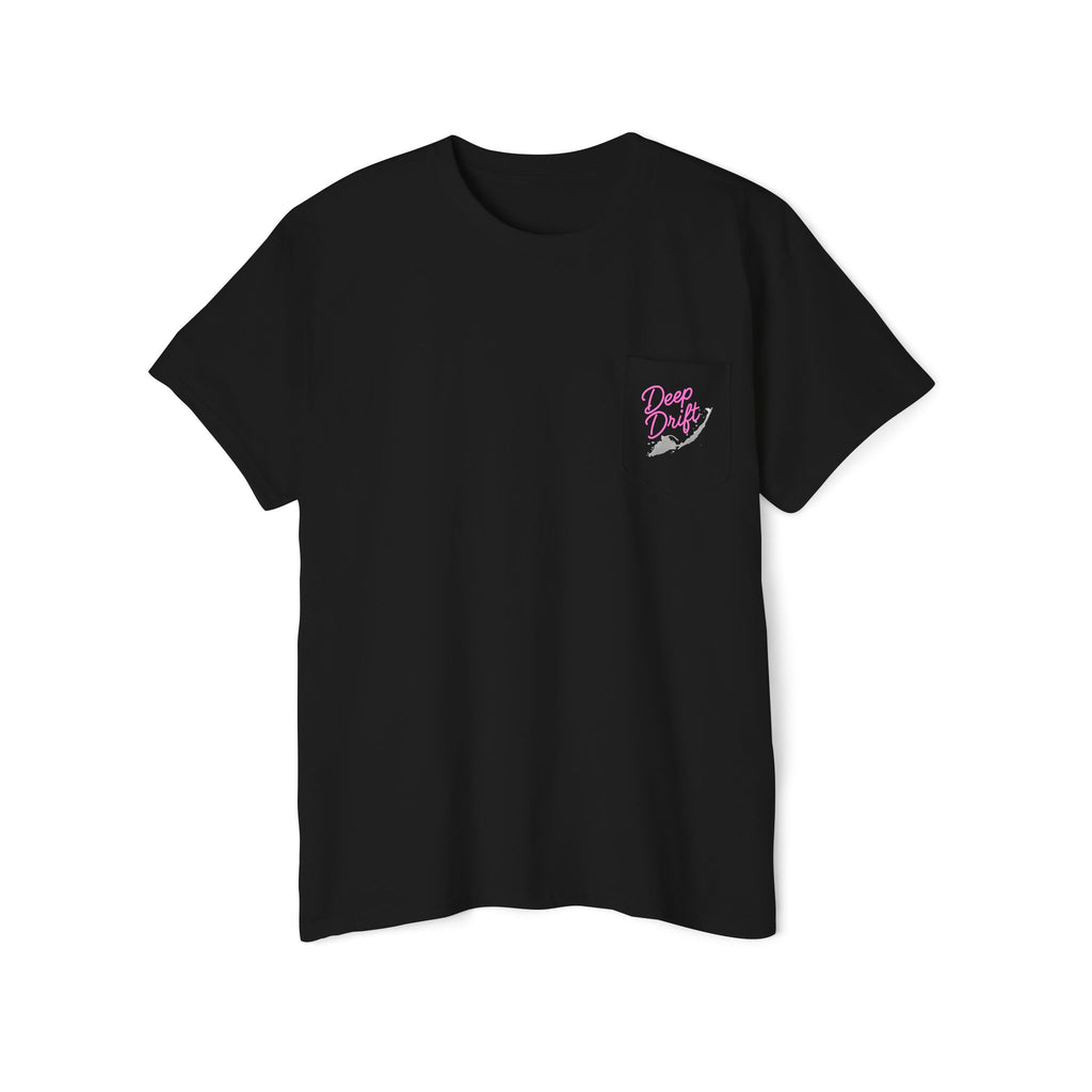 Neon Whale Shark Deep Drift Hooked HorizonCo.  Tee- Perfect for Angler and Fishing Gifts, For him, For Her Unisex Cotton T-Shirt for Fishing & Wildlife Enthusiasts, Ocean Lovers