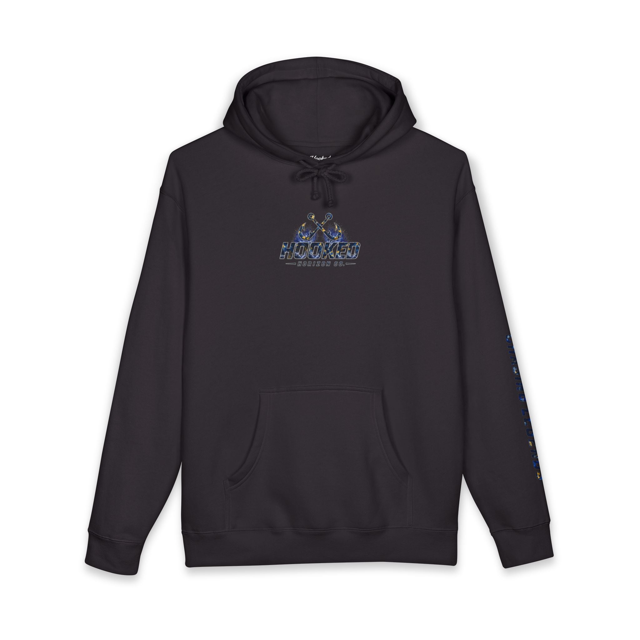 Sail Fish Hoodie Hooked Horizon Co. — Fishing Back Graphic Hoodie, Multiple Color Variations