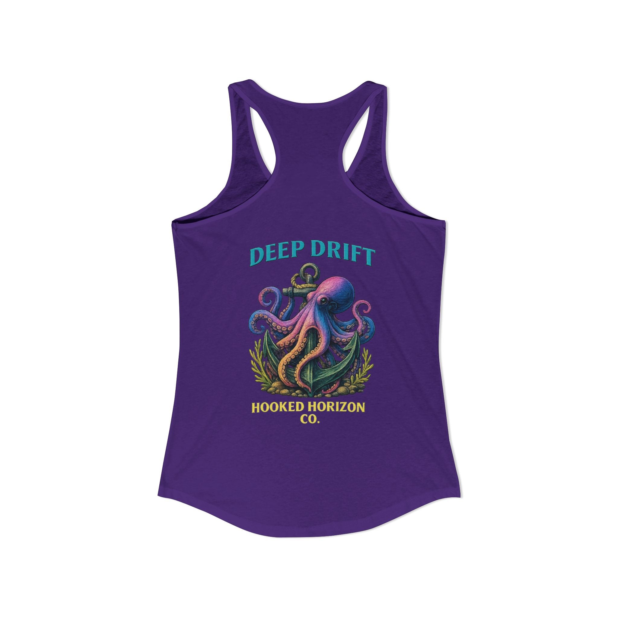 Rainbow Octopus Deep Drift– Hooked Horizon Co. Gifts for Ocean Lovers, Nautical Fashion, Everyday Comfort, Perfect Gift for Her