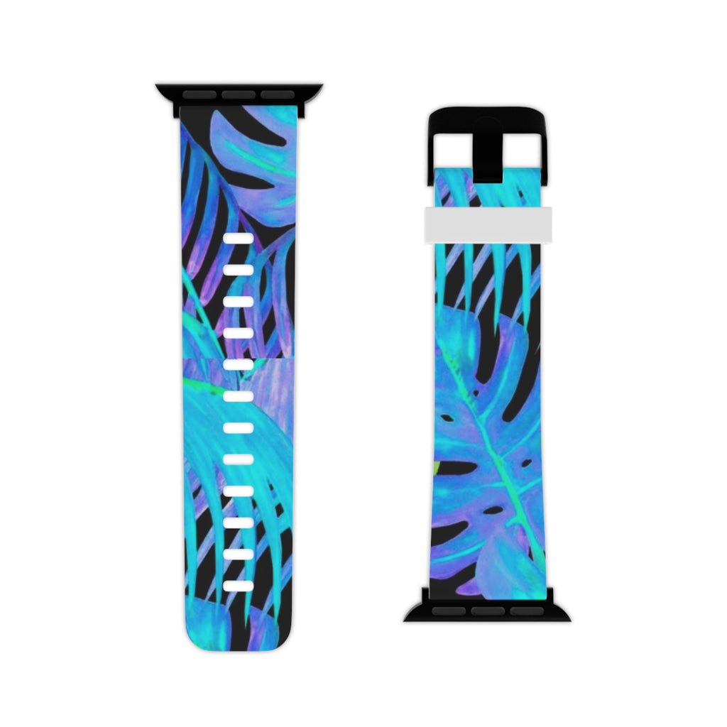 Tropical Blue Feather Watch Band for Apple Watch