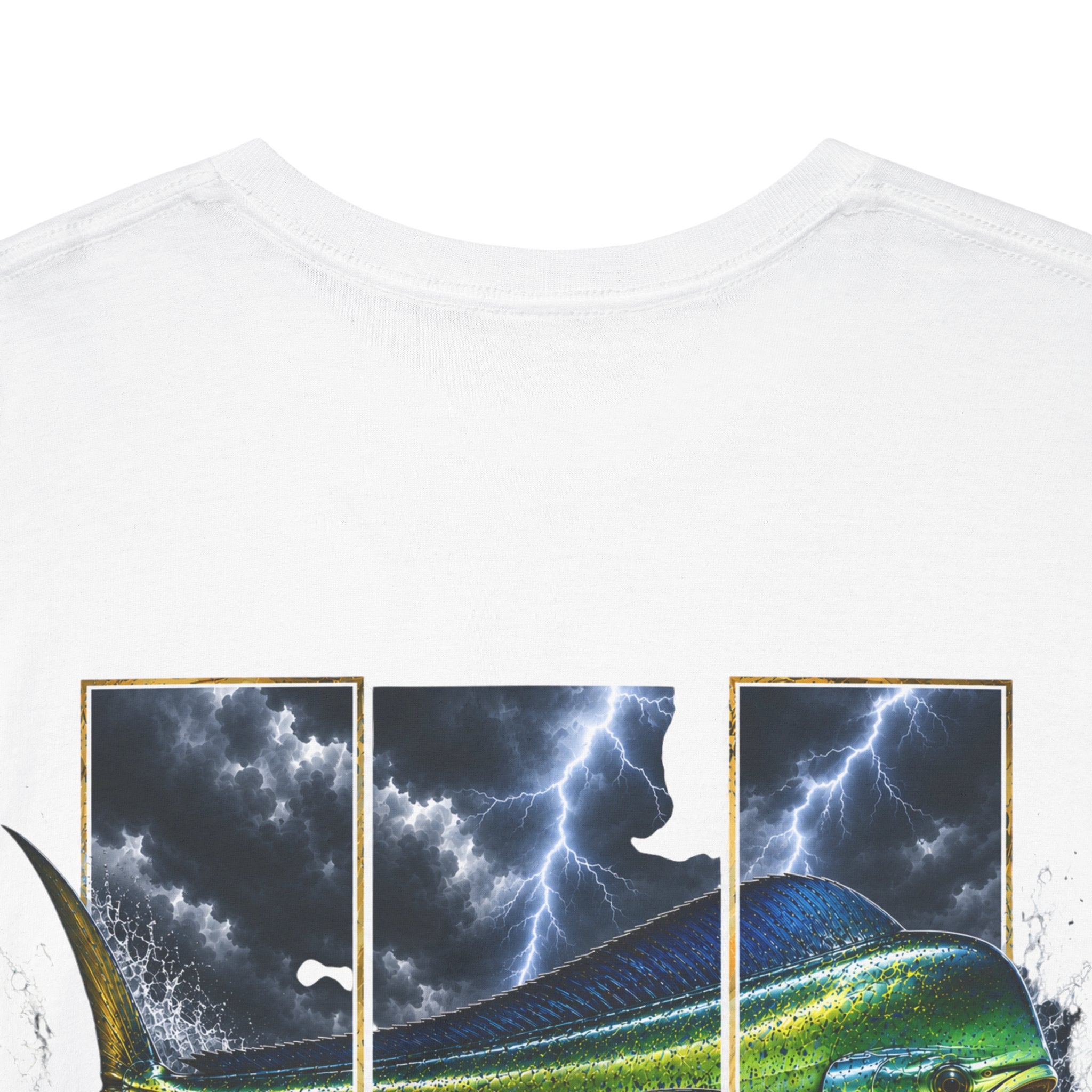 Mahi Mahi Hooked Horizon Co Tee—Ocean Graphic Tee — "Beloved" Ray Design