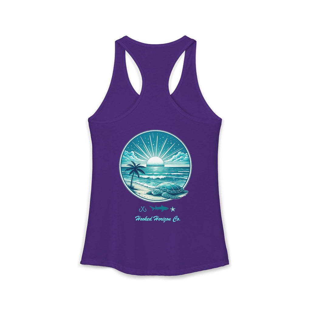 Sea Turtle & Sunset– Hooked Horizon Co. Gifts for Ocean Lovers, Nautical Fashion, Everyday Comfort, Perfect Gift for Her