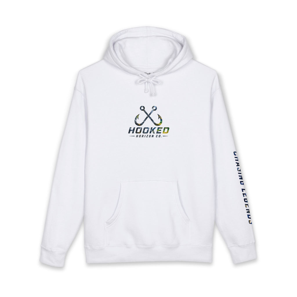 Sail Fish Hoodie Hooked Horizon Co. — Fishing Back Graphic Hoodie, Multiple Color Variations