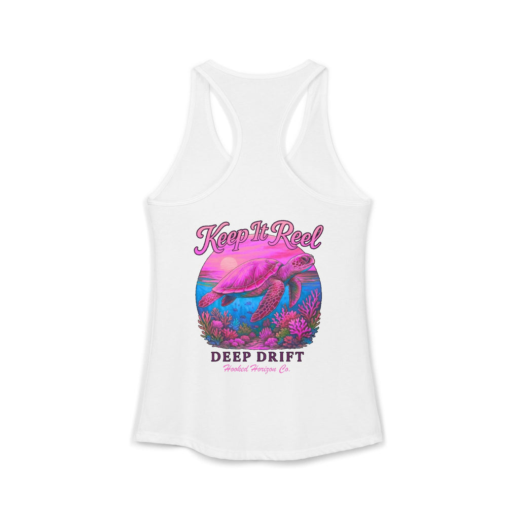 Turtle " Keep It Reel" Deep Drift– Hooked Horizon Co. Gifts for Ocean Lovers, Nautical Fashion, Everyday Comfort, Perfect Gift for Her