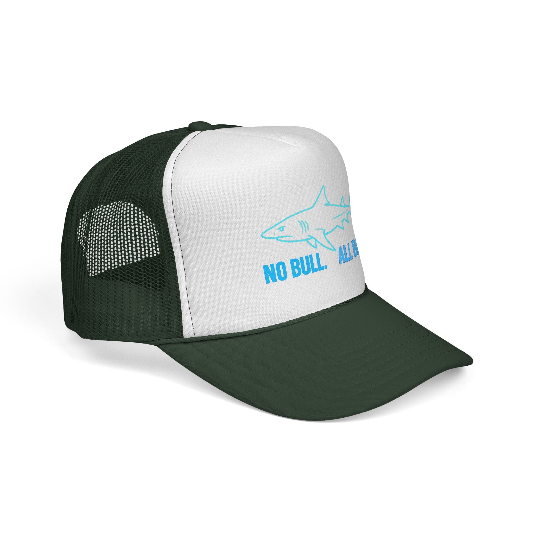 No Bull All Bite Shark Trucker Cap — Fishing & Beach Hat