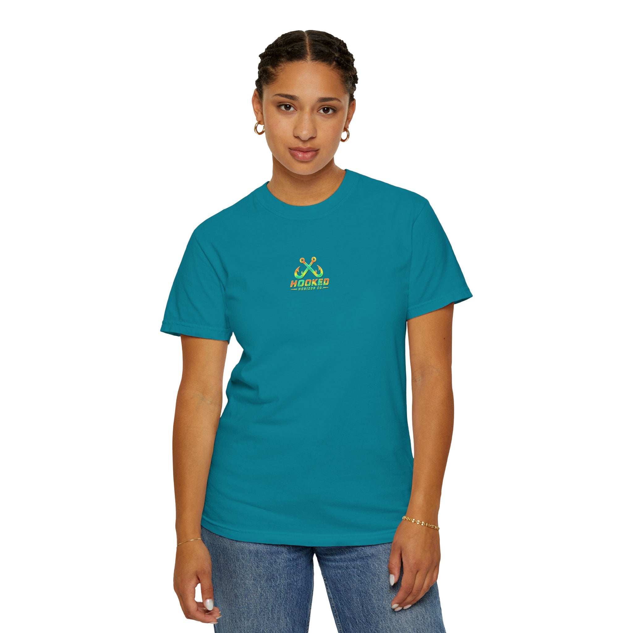 Retro 80s Tripple Fish Fishing Tee — Hooked Horizon Co.  Angler Gifts Ocean Lover Gifts