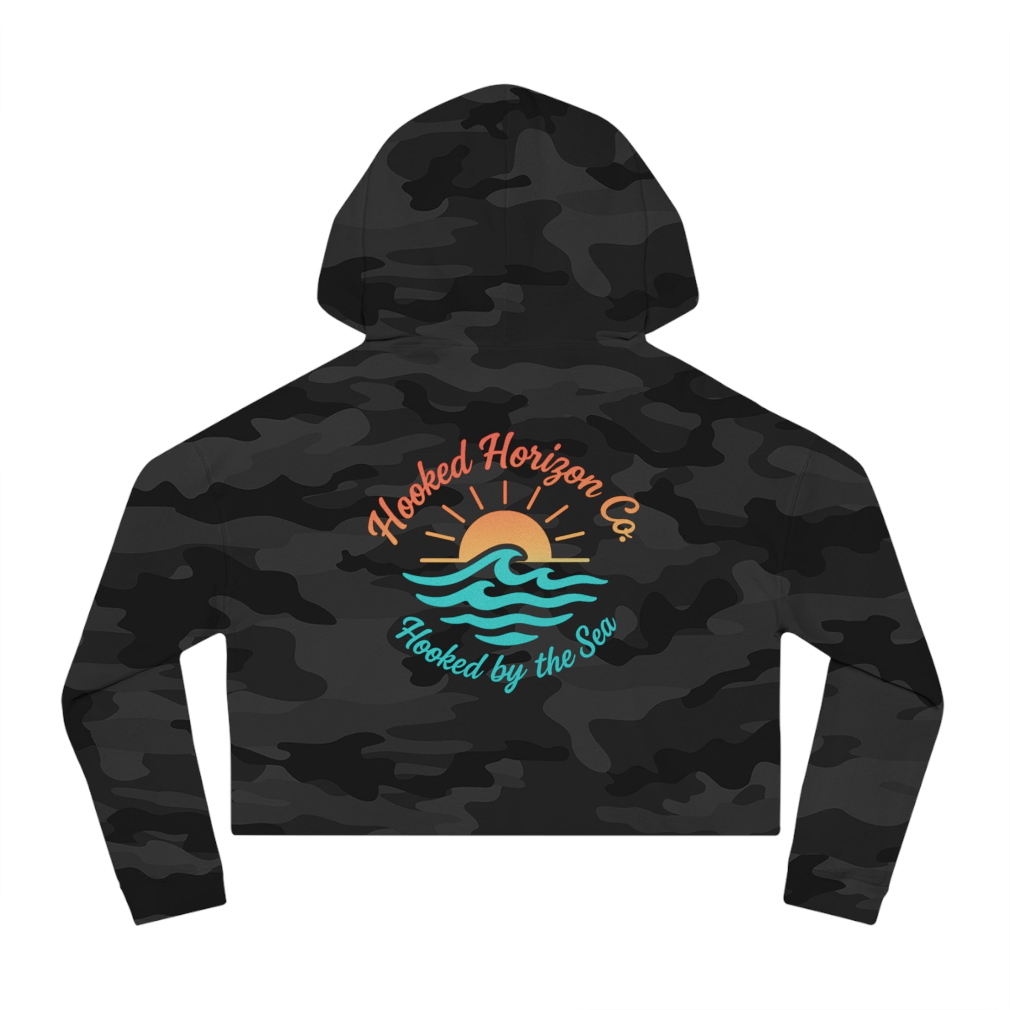 Wave & Sun Deep Drift– "Hooked By The Sea" Hooked Horizon Co. Unisex Hoodie for Ocean Lovers, Nautical Fashion, Cool Weather Gear, Everyday Comfort, Perfect Gift