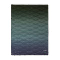 Wave Hooked Horizon Co. Embroidered Gradient Puffer Blanket - Lightweight Quilted Outdoor Throw