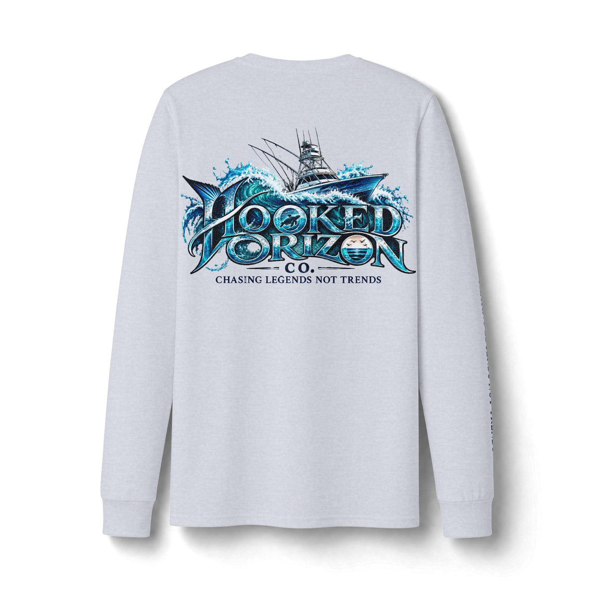 Fishing Boat Wave Dri-Power Long Sleeve T-Shirt