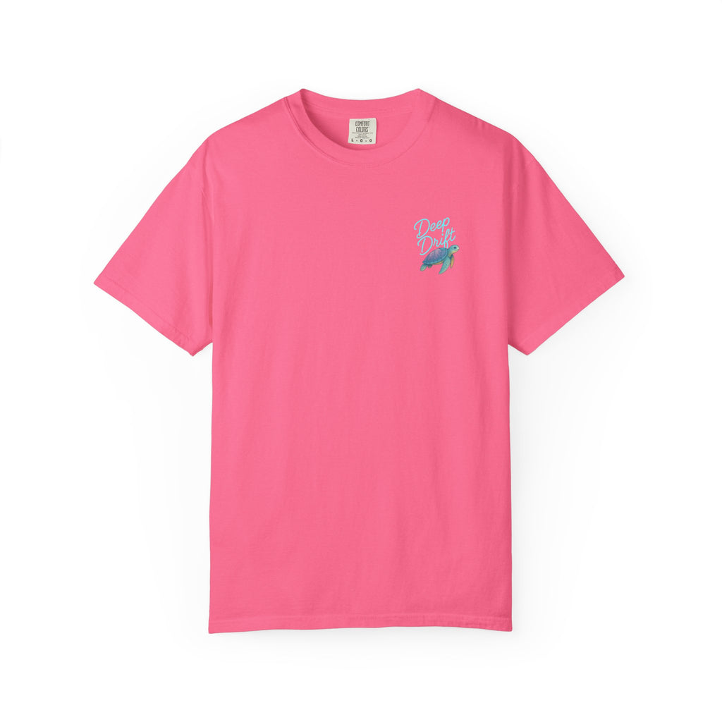 Turtle Deep Drift T-shirt, Hooked Horizon Co, Angler Gifts