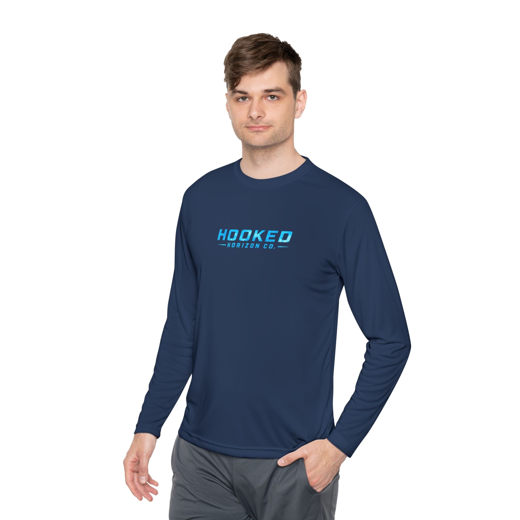 Moisture Wicking Classic Logo Tee—Horizon Co. Anchors Long Sleeve Tee — Lightweight Fishing Shirt