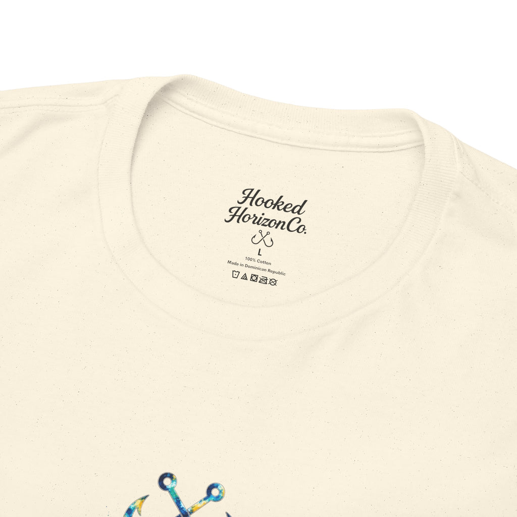 Barracuda Hooked Horizon Co Tee—Ocean Graphic Tee — "Beloved" Ray Design