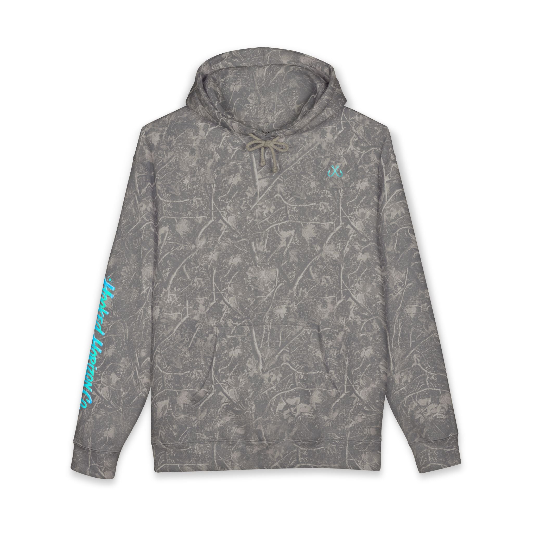 Sea Turtle & Sunset Hoodie Hooked Horizon Co. — Minimal Fishing Back Graphic Hoodie, Multiple Color Variations