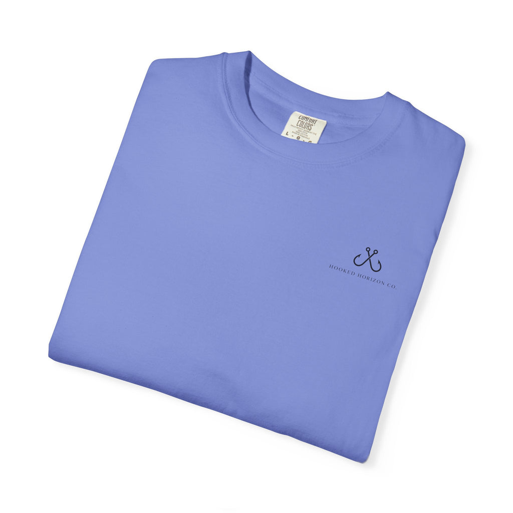 Shark Tee — "Deep Drift on the Water" Fishing Graphicishing Tee for Angler Lovers, Shark Lovers, Ocean Tee