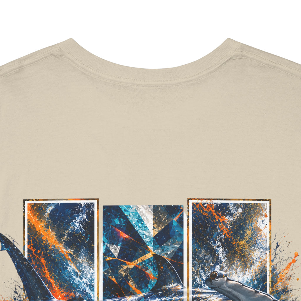 Hammer Head Hooked Horizon Co Tee—Ocean Graphic Tee — "Beloved" Ray Design