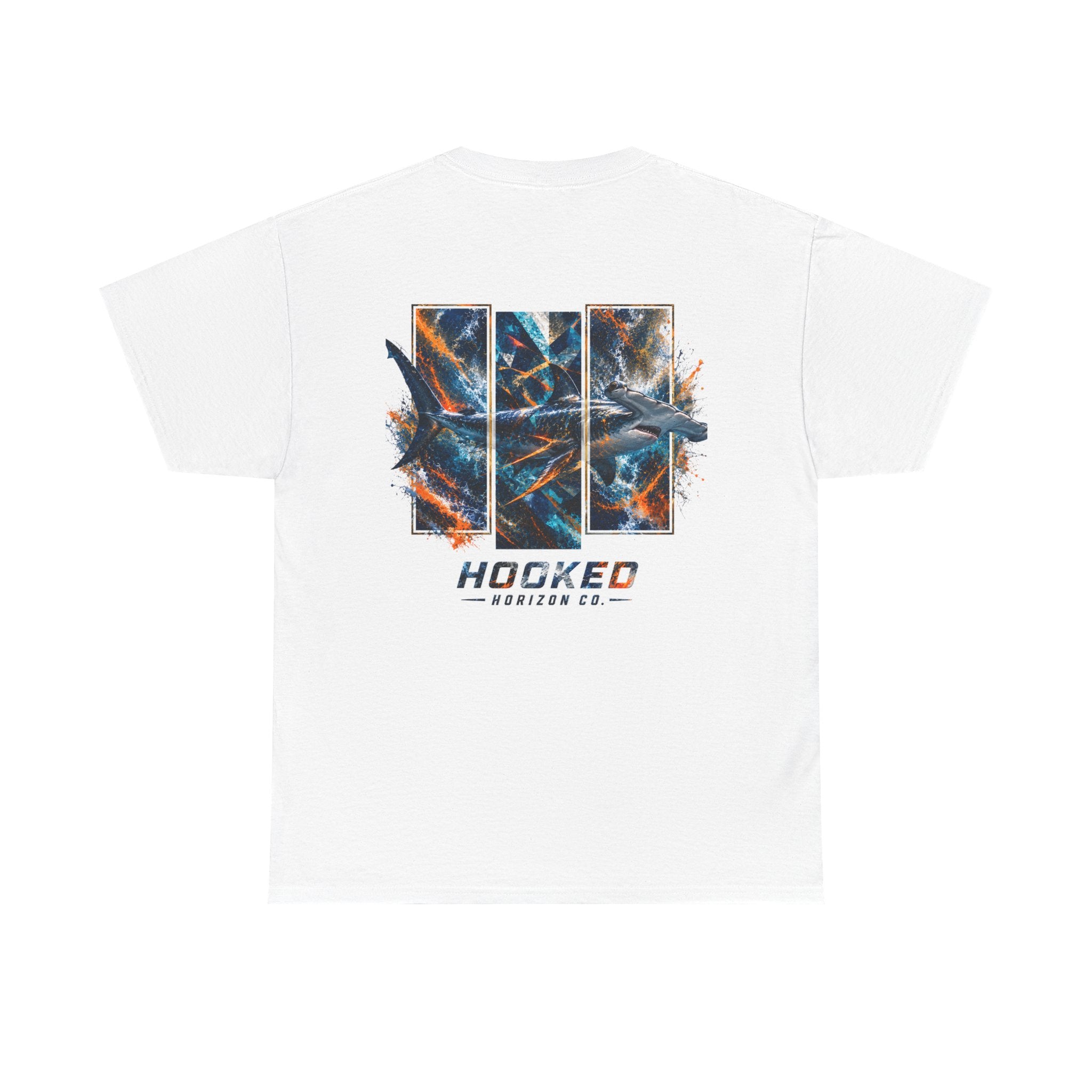 Hammer Head Hooked Horizon Co Tee—Ocean Graphic Tee — "Beloved" Ray Design