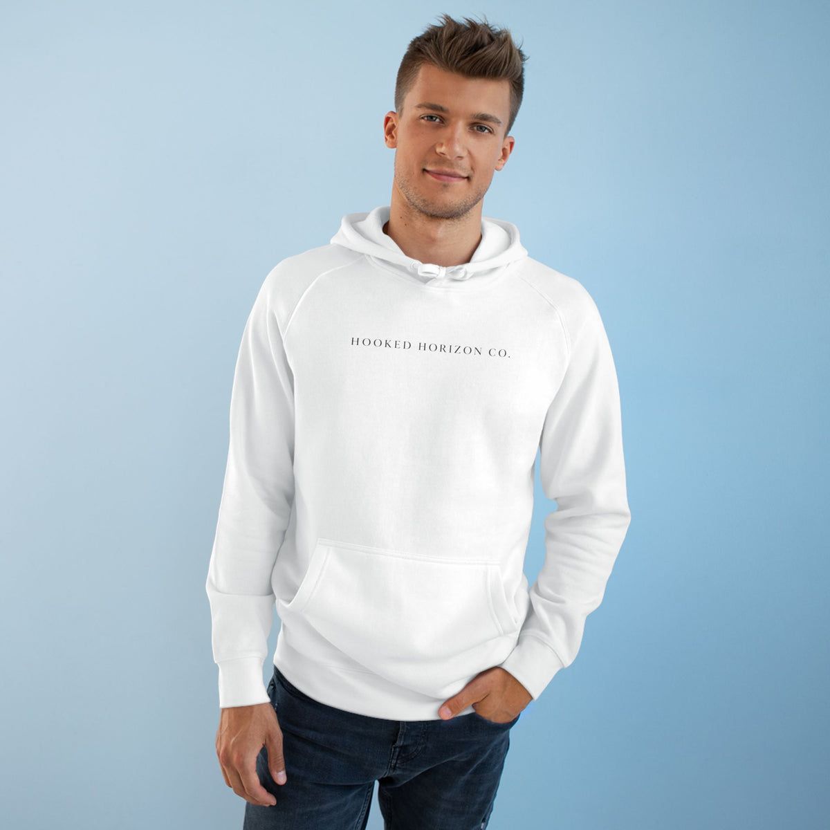 Shark Hoodie— "Deep Drift On The Water" Hooked Horizon Co. Unisex Supply Hoodie