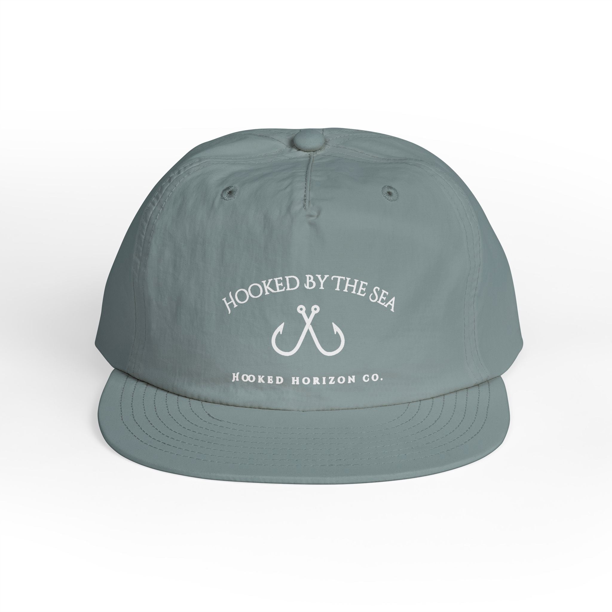 Quick Dry Surf Cap Hooked Horizon Co. — Light Weight, Multiple Color Variations Beachy Vibes Snapback Hat for Surf Lovers, Summer Fashion, Ocean Enthusiasts, Gift for Surfers, Vacation Style
