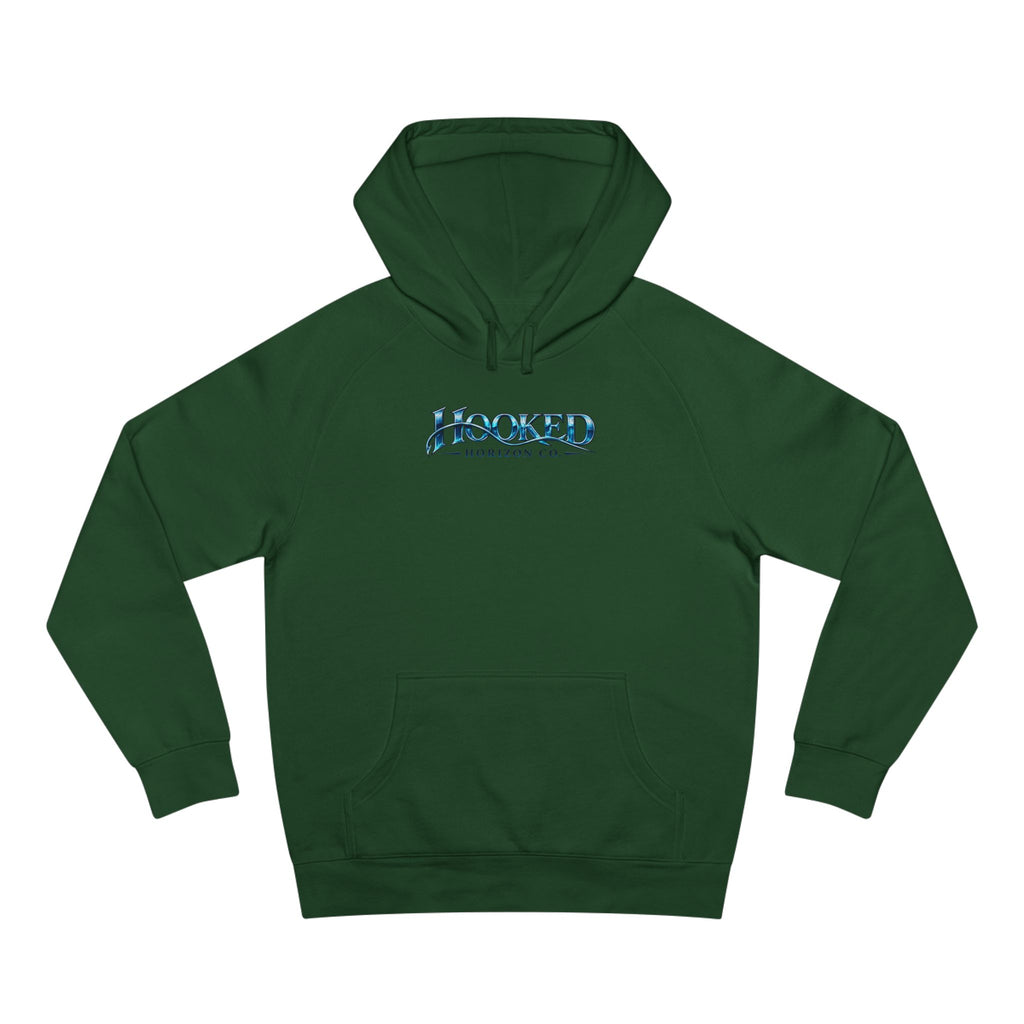 Fishing Boat " Chasing Legends Not Trends "Hooked Horizon Co. Unisex Supply Hoodie