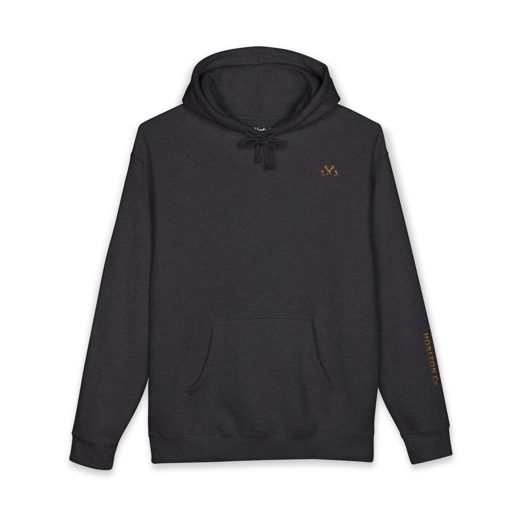 Grouper Hoodie Hooked Horizon Co. — Fishing Back Graphic Hoodie, Multiple Color Variations