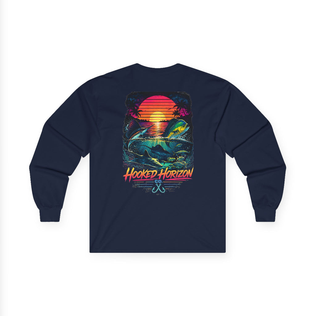 Hooked Horizon Co.  Sunset Long Sleeve Tee— Multiple Color Variations