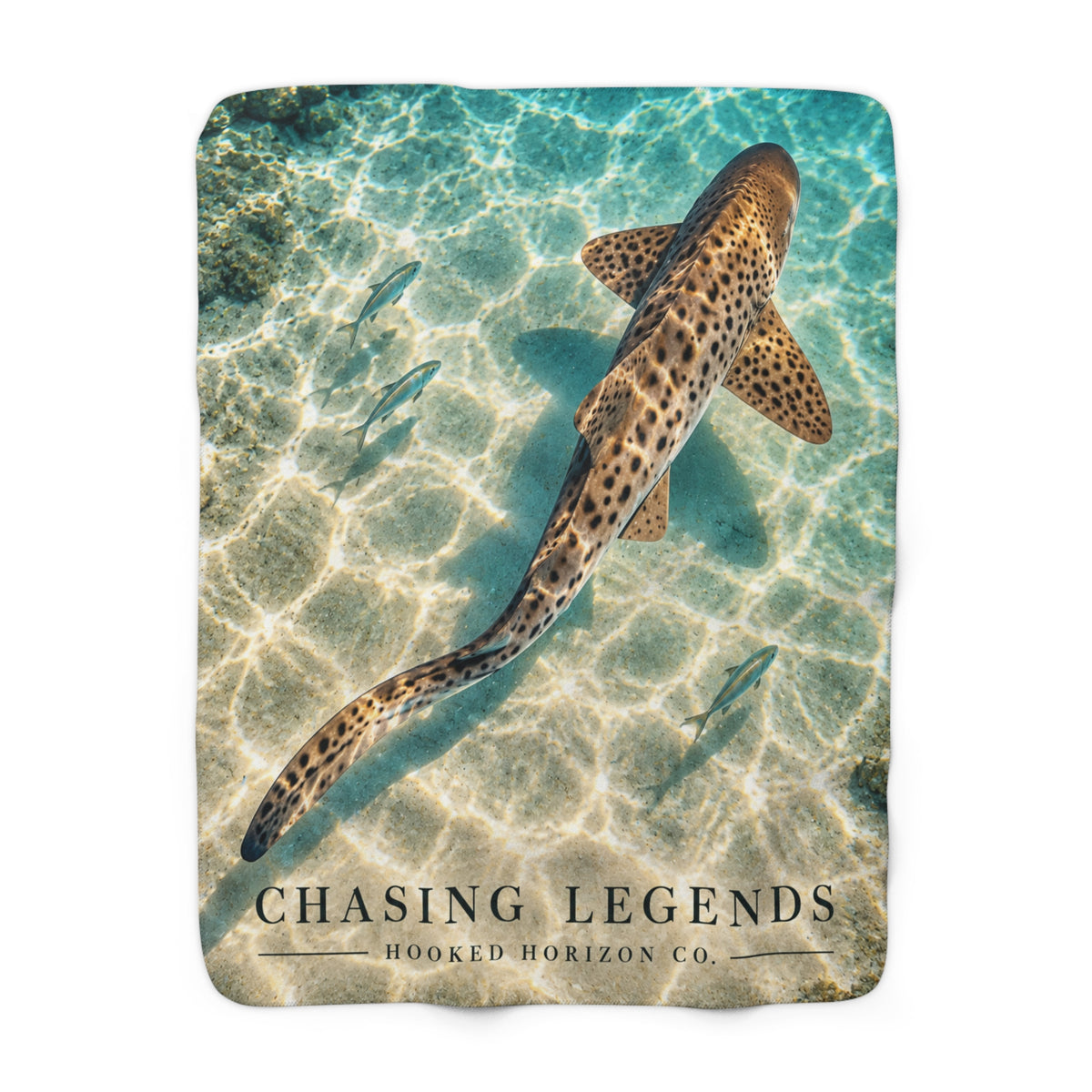 Lepoard Shark Sherpa Fleece Blanket