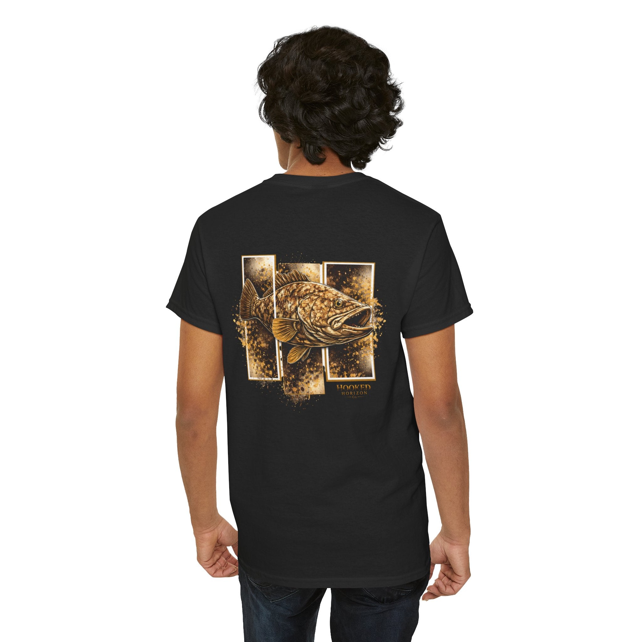 Grouper Hooked Horizon Co Tee—Ocean Graphic Tee — "Beloved" Ray Design