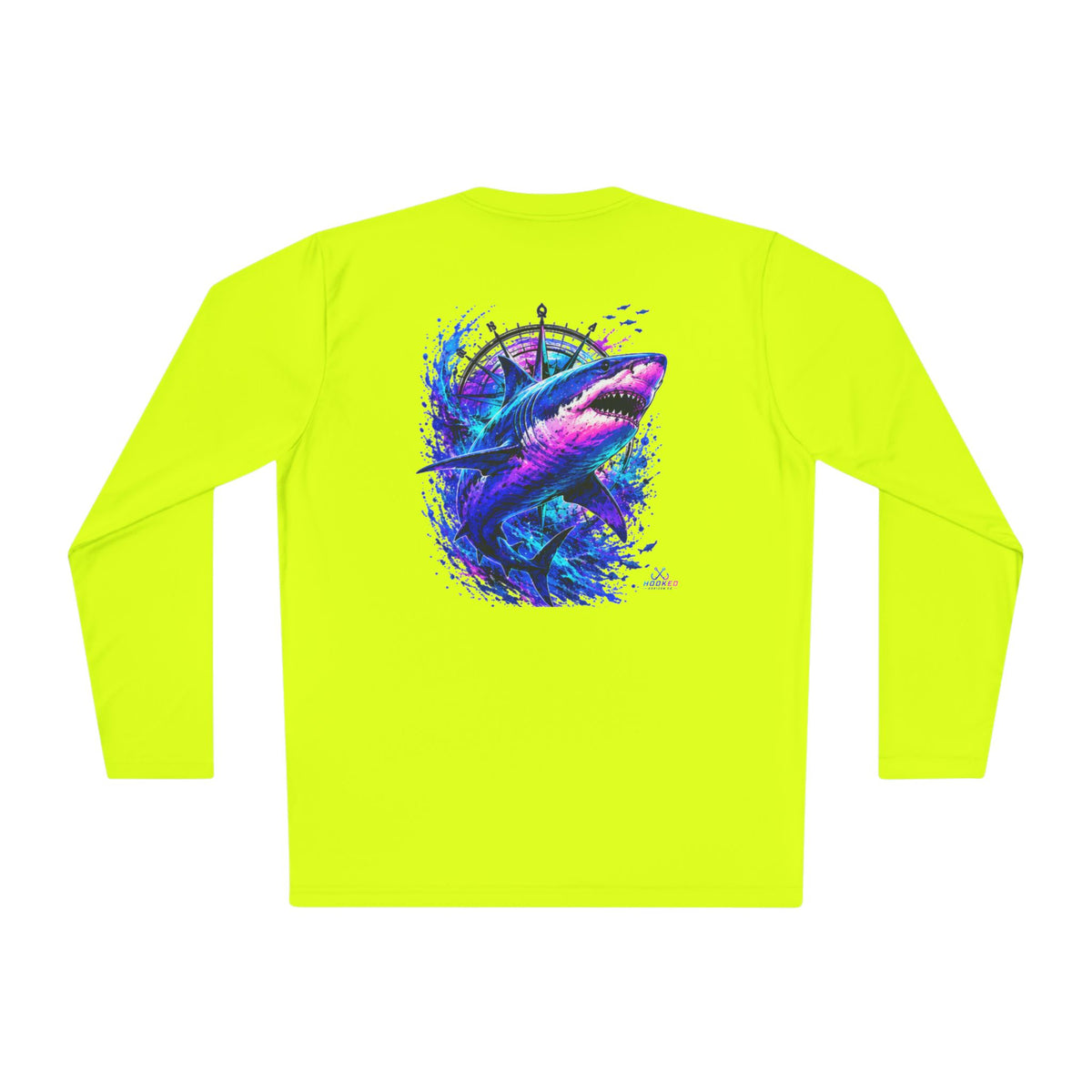 Moisture Wicking Classic Logo Shark Tee —Horizon Co. Anchors Long Sleeve Tee — Lightweight Fishing Shirt