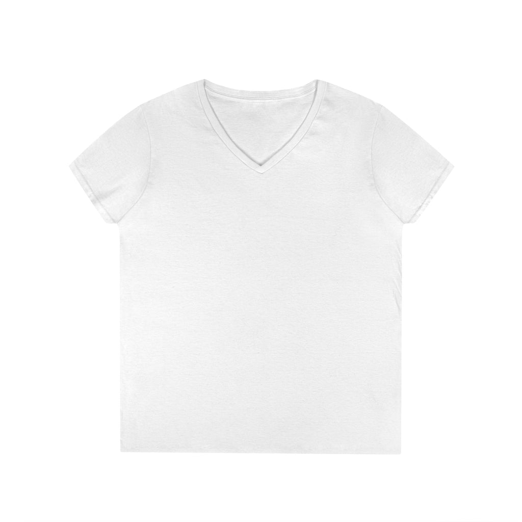 Deep Drift Women's V-Neck Tee - Turtle Pink Casual Style, Gift for Beach Lovers, Summer Wear, Travel Outfit, Comfortable Tee