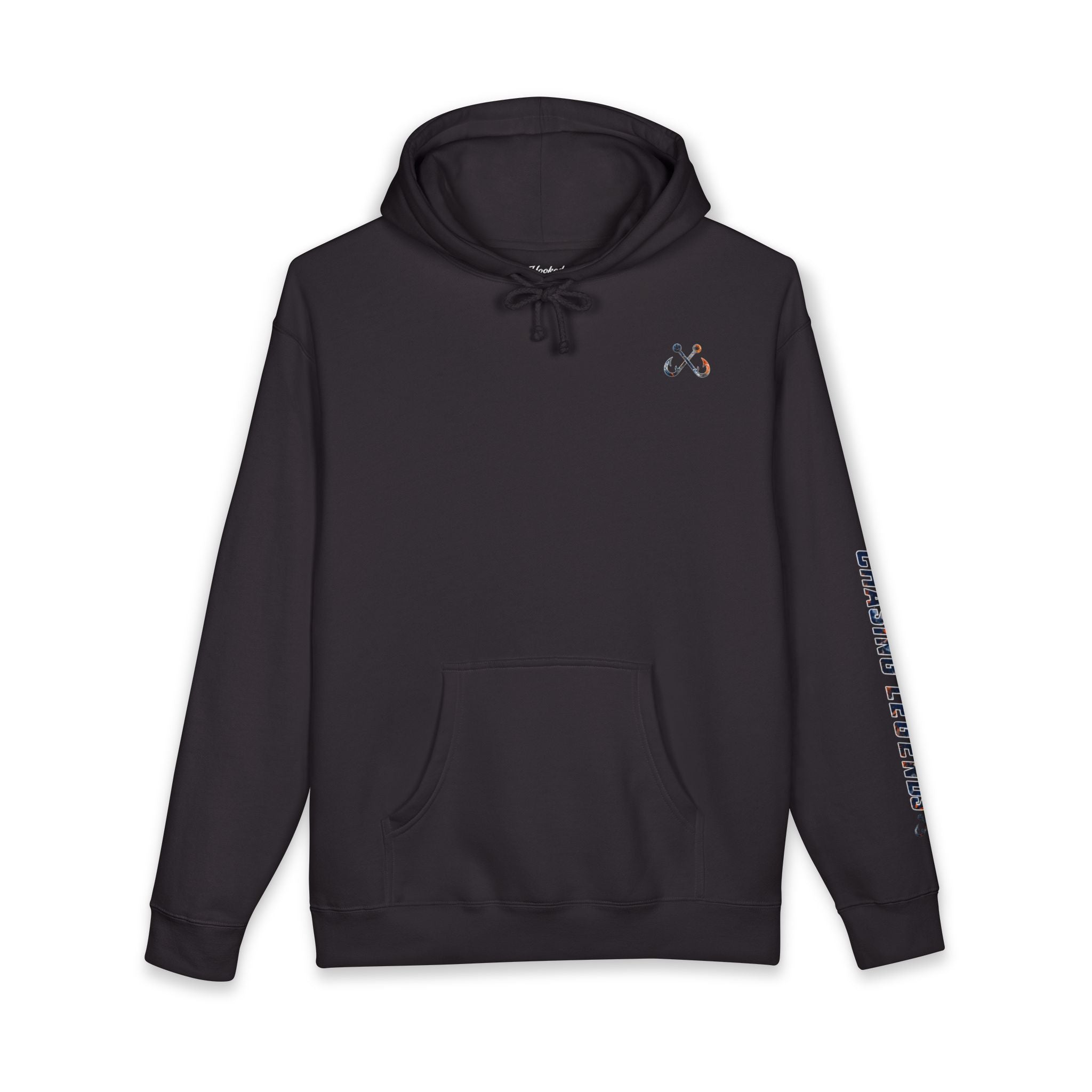 Hammer Head Hoodie Hooked Horizon Co. — Fishing Back Graphic Hoodie, Multiple Color Variations