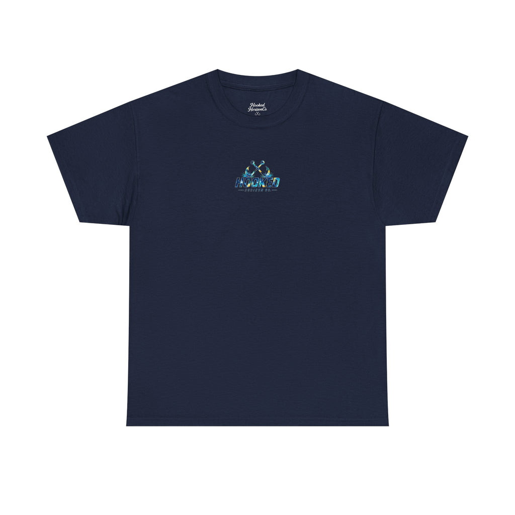 Barracuda Hooked Horizon Co Tee—Ocean Graphic Tee — "Beloved" Ray Design