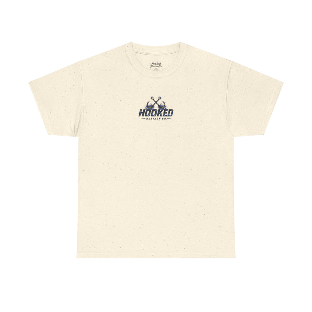 Sail Fish Hooked Horizon Co Tee—Ocean Graphic Tee — "Beloved" Ray Design