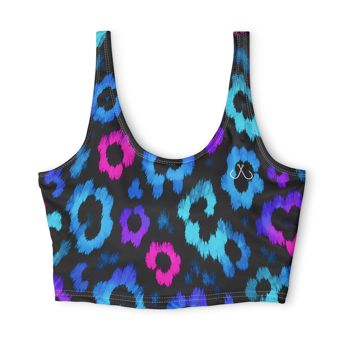 Flower Color Blast Sports Bra—Hooked Horizon Co. Stylish Sports Bra for Active Women, Workout Top, Gym Essential, Fitness Apparel, Athleisure Wear, Yoga Gear