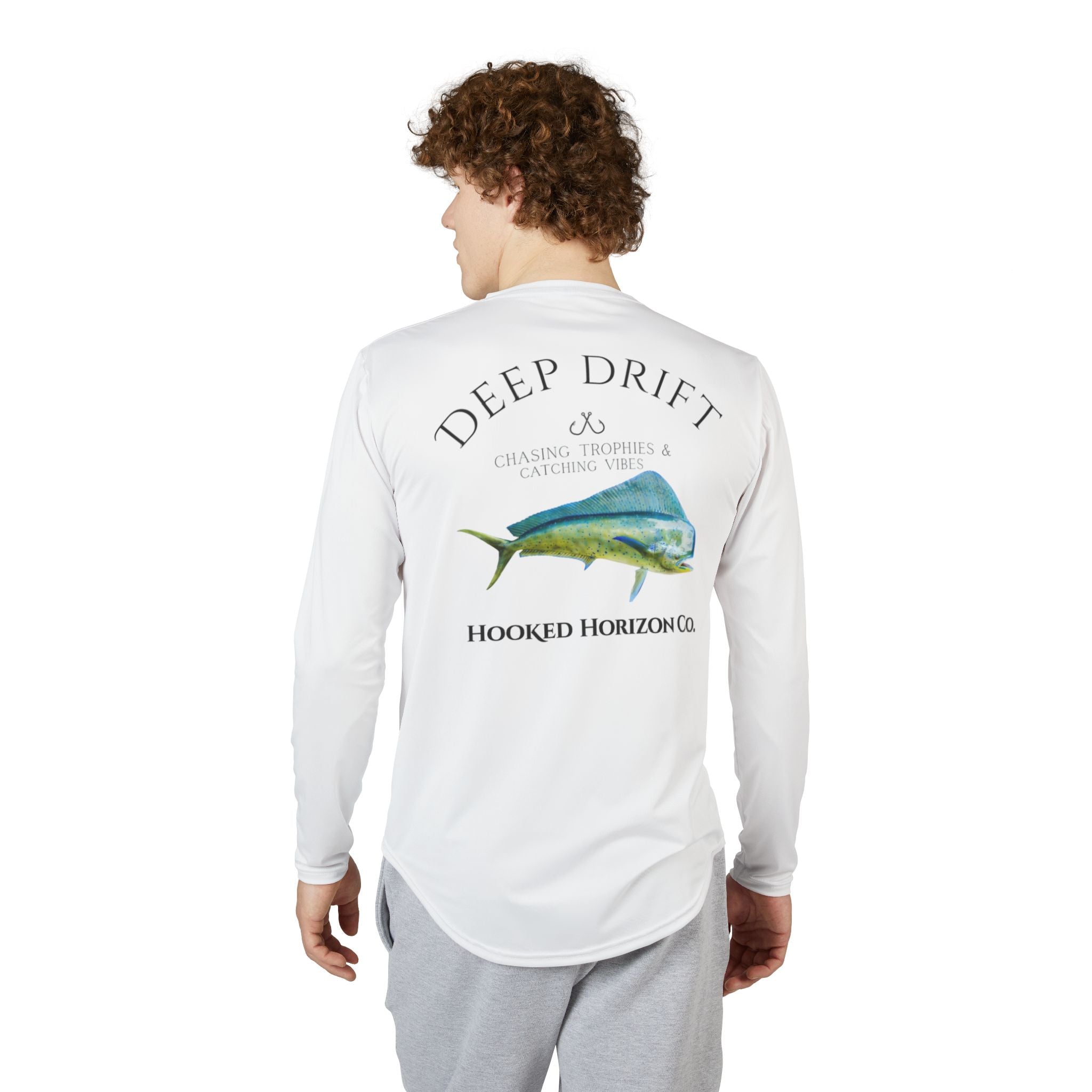 Men's UV Protection Long Sleeve Mahi Mahi Fishing Shirt, Outdoor Adventure Apparel, Salt Life Tee, Gifts for Fishermen, Beachwear, Sun [...]