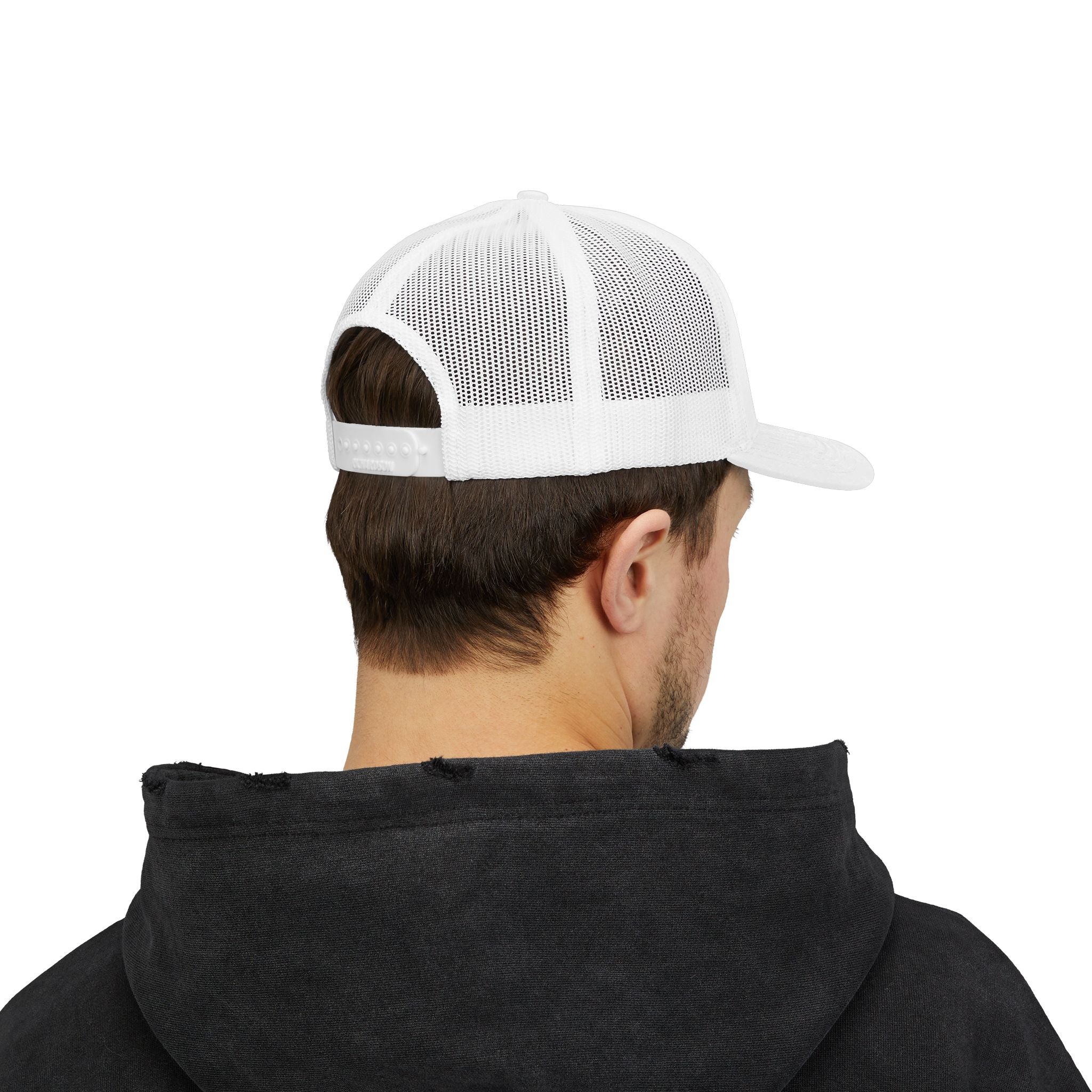 Wave Hooked Horizon Trucker Cap — Embroidered Fishing Snapback