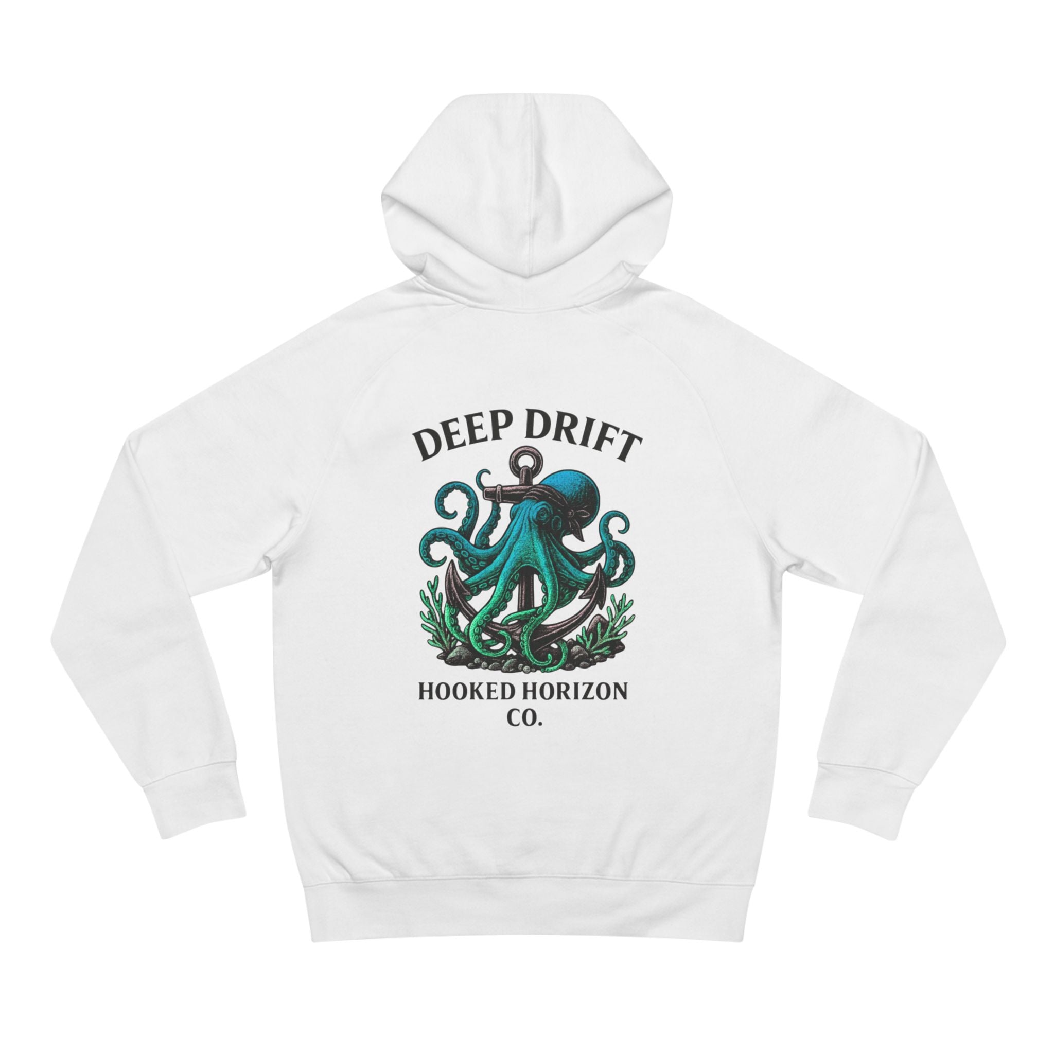 Octopus Art Unisex Hoodie, Deep Drift Hoodie, Nautical Theme Gift, Sea Lover Clothing, Unique Graphic Sweatshirt