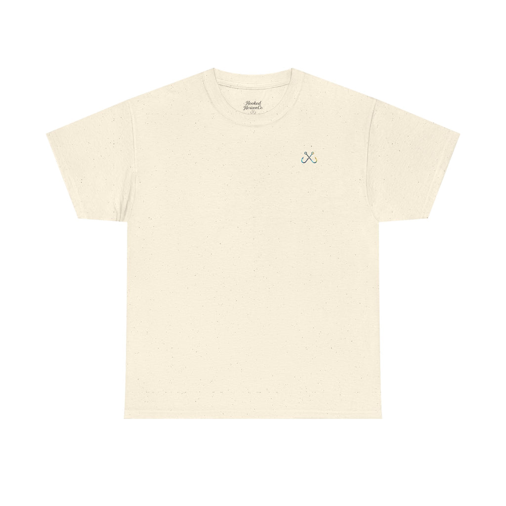 Bull Shark Hooked Horizon Co Tee—Ocean Graphic Tee — "Beloved" Ray Design