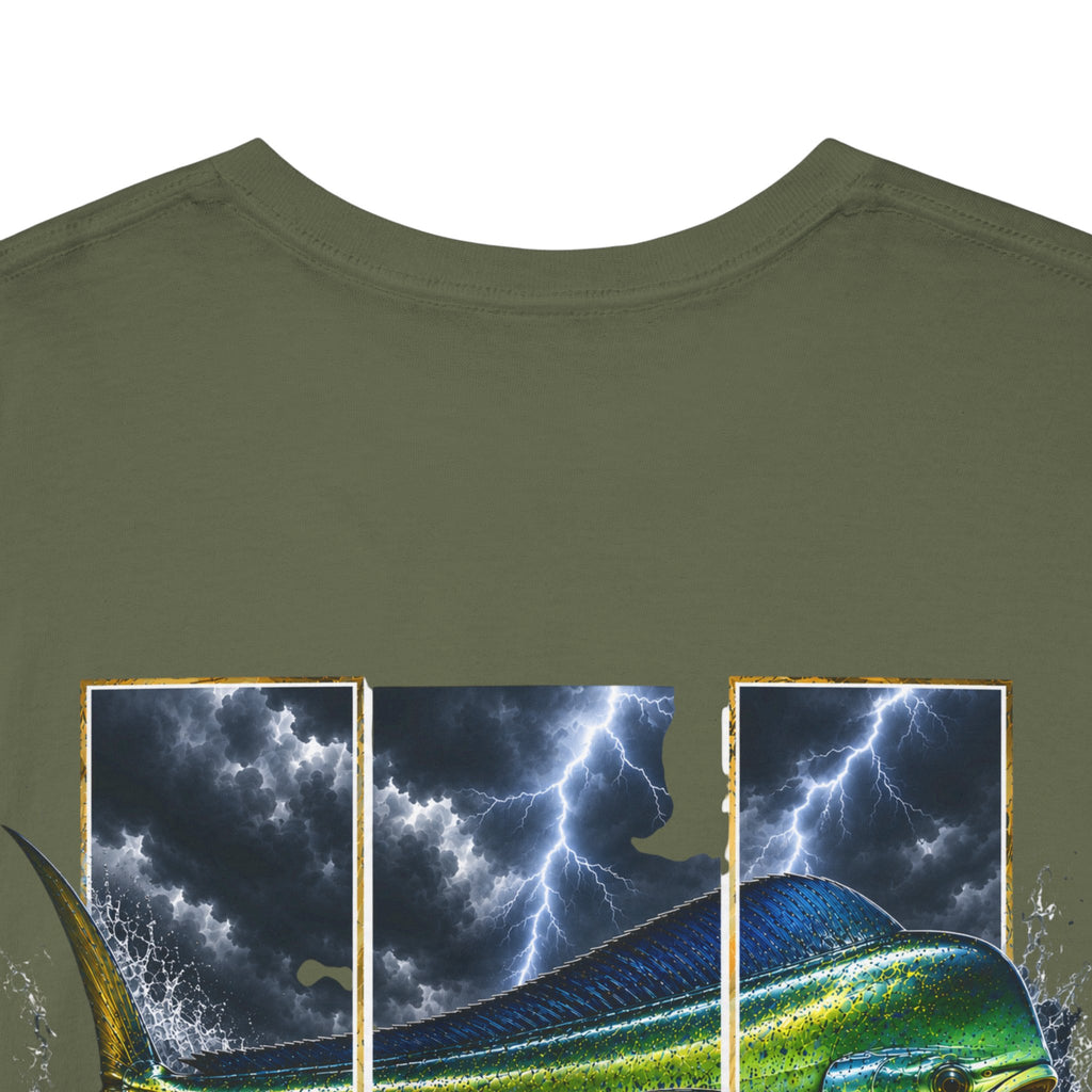 Mahi Mahi Hooked Horizon Co Tee—Ocean Graphic Tee — "Beloved" Ray Design
