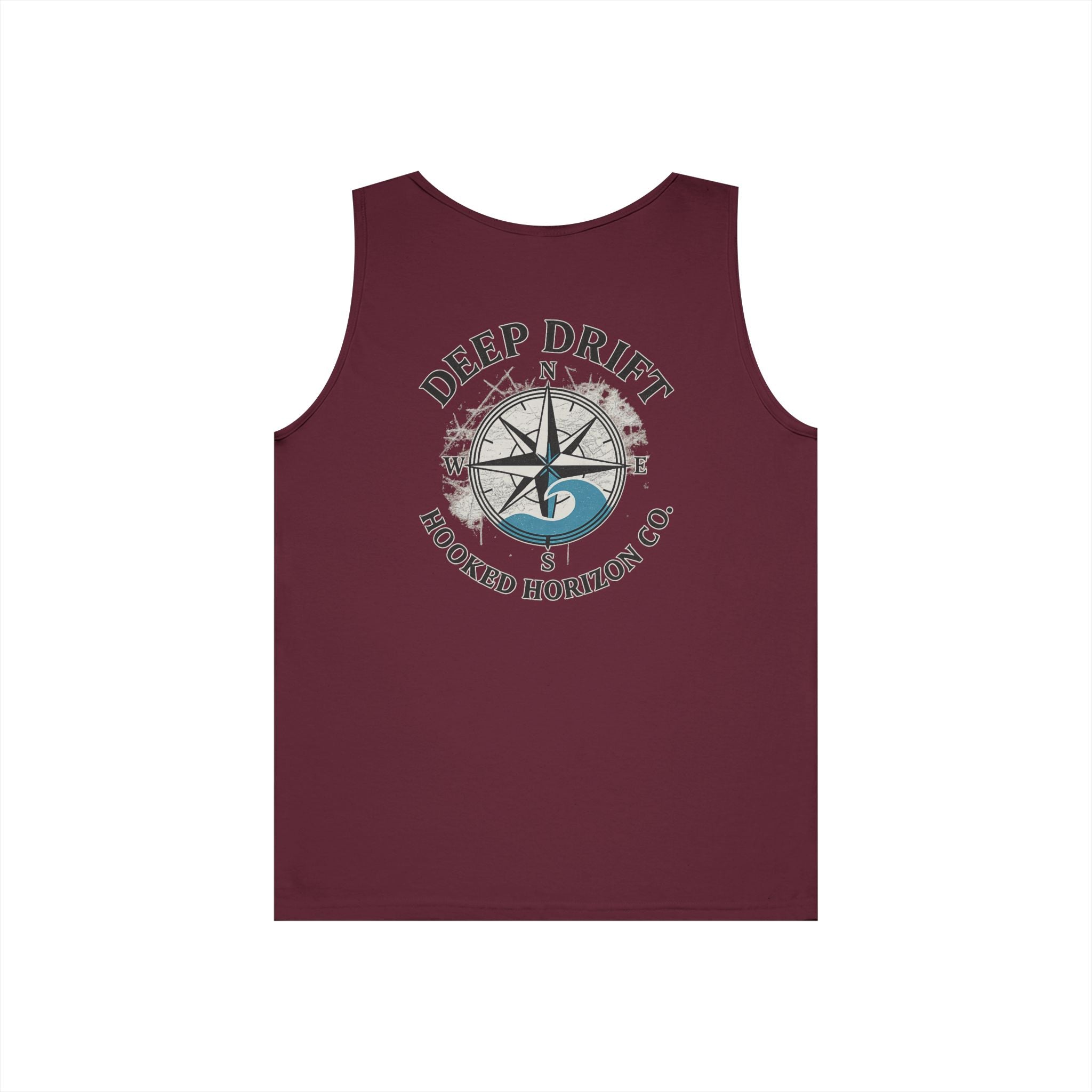 Wave Compass Deep Drift Octopus Graphic Tank Top, Summer Beach Wear, Unisex Tank, Gift for Ocean Lovers, Nautical Tees, Camping Apparel