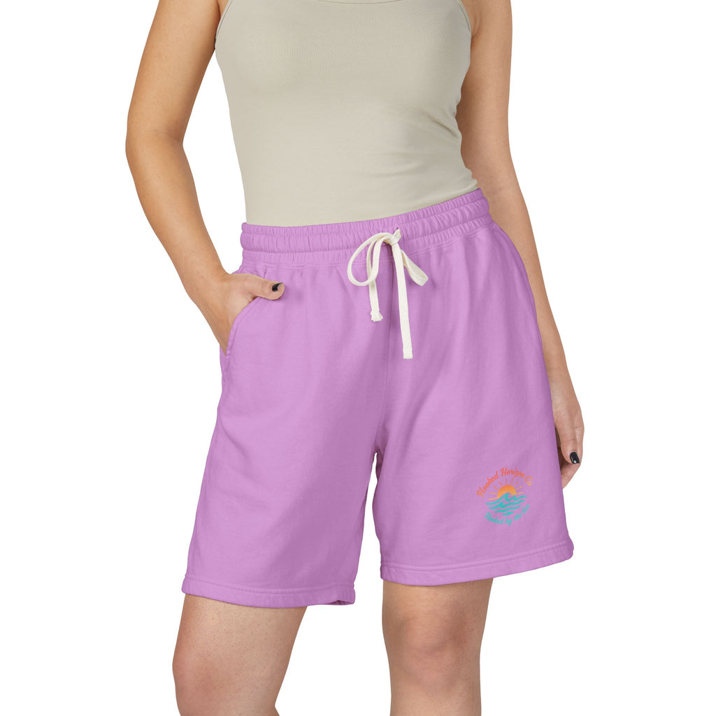 Hooked Horizon Co.  Fleece Sweat Shorts — Lightweight Garment-Dyed Lounge Shorts