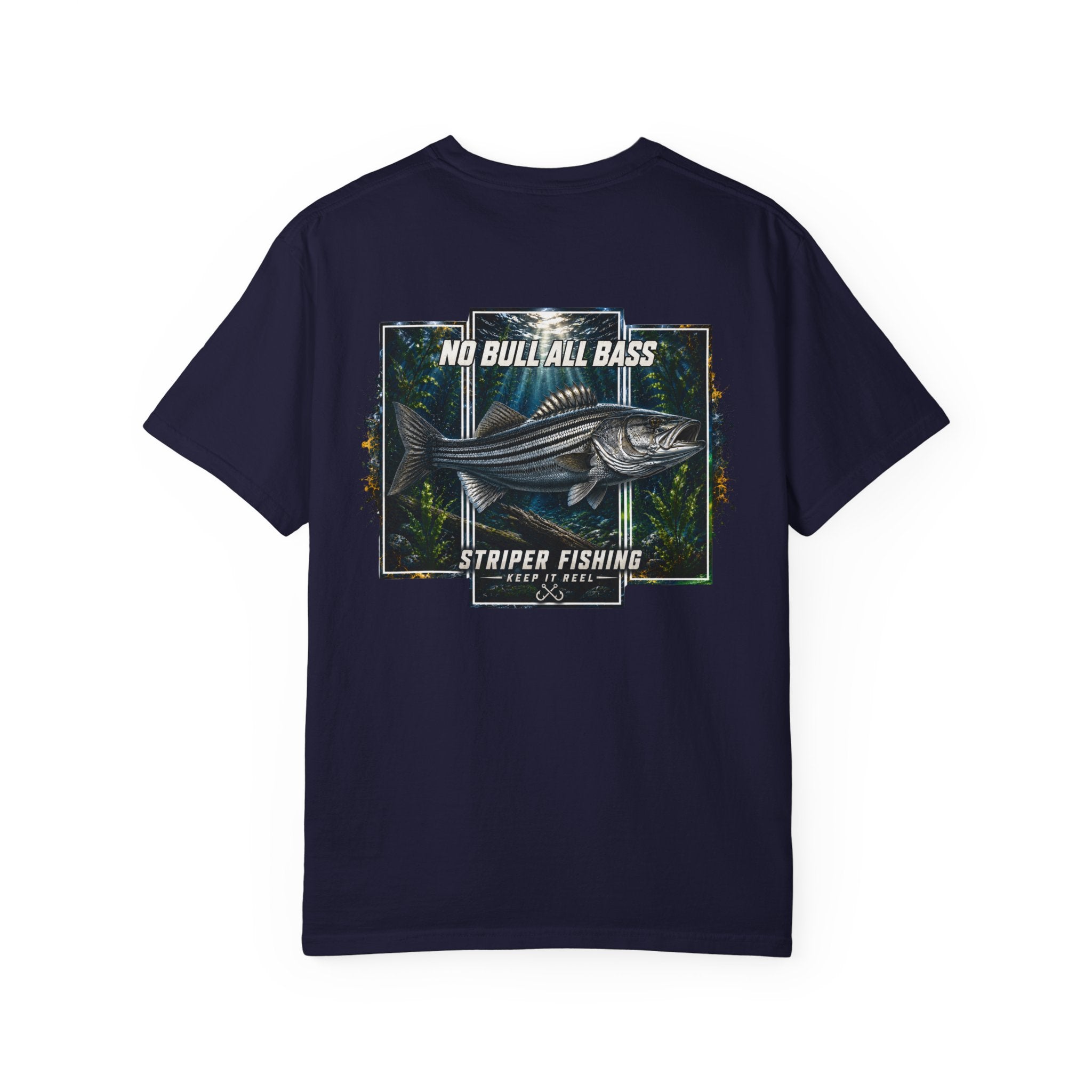 Saltwater Sea Striper Fishing Tee — Hooked Horizon Co.  Angler Gifts Ocean Lover Gifts