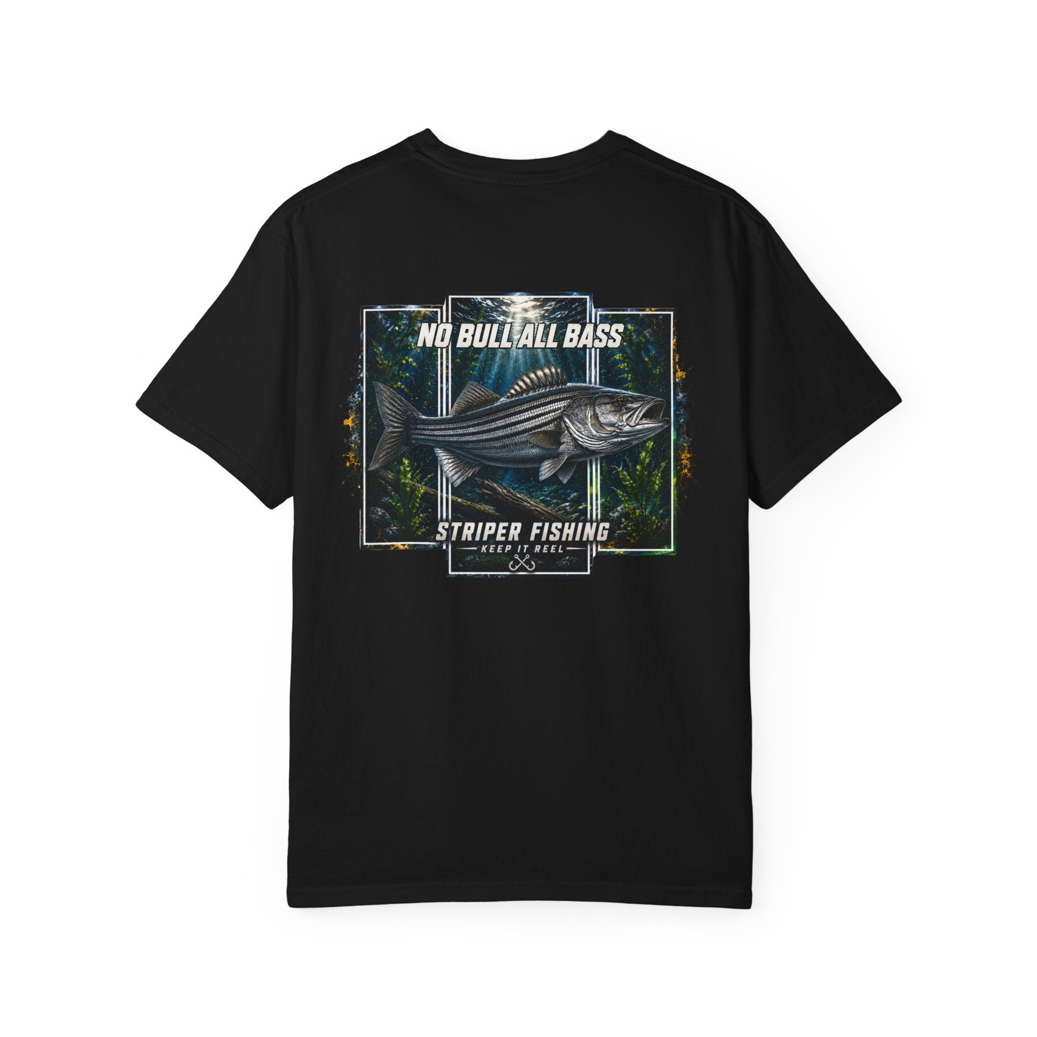 Saltwater Sea Striper Fishing Tee — Hooked Horizon Co.  Angler Gifts Ocean Lover Gifts